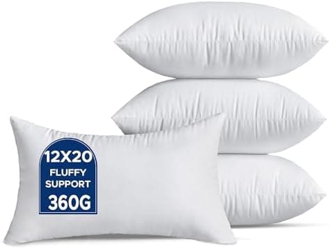 4er Set Kissenfüllung Quadratisch für Wohnzimmer und Couch Kopfkissen Zierkissen Innenkissen Weiße Dekokissen
| 4er Set