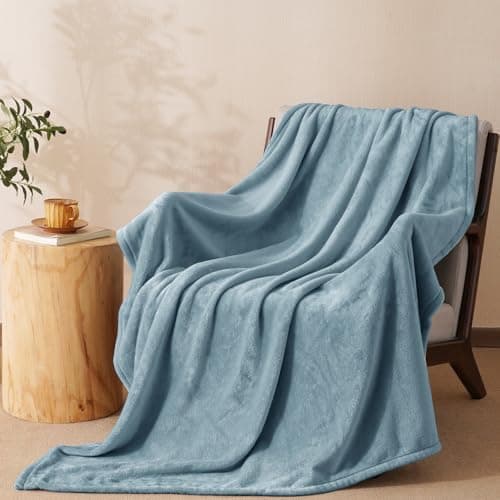 Oeko-Tex Weich Warm Kuscheldecke PHF Flauschig Fleecedecke 130x150cm - Beige, Couch, Sofa & Bett Überwurf