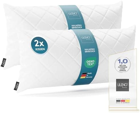 LILENO HOME 95°C waschbares Kissenfüllungsset - ideal für Allergiker - Polyester Innenkissen 40 x 40 cm als Couchkissen,