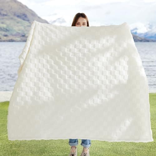 BEDSURE Kuscheldecke Flauschig - Weiche Warme für Zimmer Deko, Wohn- & Kuscheldecken, Hellbraun, 130 x 170 cm OEKO-TEX S