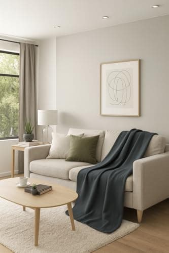 Betz Fleecedecke – weiche Wohndecke & Kuscheldecke – fürs Sofa & Bett – flauschig, leicht, wärmend & pflegeleicht – lila