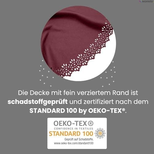 Christbaumdecke Wometo Ø 120 cmGrün – Satinbänder & Knöpfe – Romantisches Landhaus-Muster – Fleece, OEKO-TEX