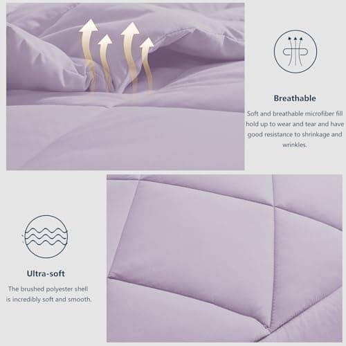 WAVVE Decke 200x220 Bettdecke, Super Weiche Zudecke Schlafdecke, Atmungsaktive Steppdecke 300gsm Mikrofaser Weiß OEKO-TE