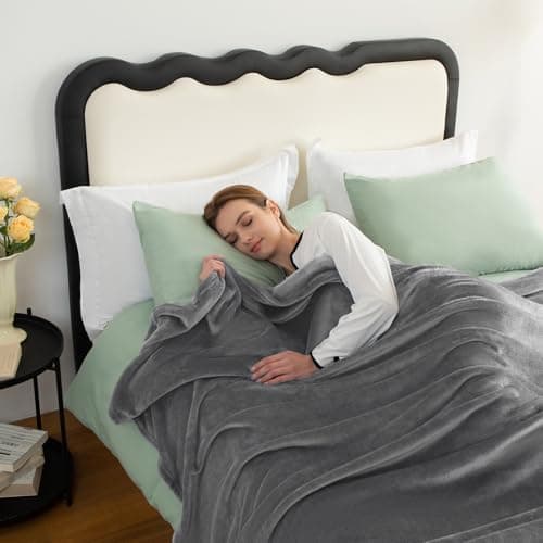 CozyLux Kuscheldecke Flauschig für 4 Jahreszeiten - Weich/Warm/Leicht - Sofa/Bett/Couch 150x200cm Grau