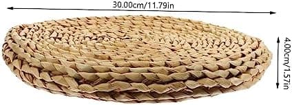 BESTOYARD Floor Pillow Handgewebtes Yoga-Sitzkissen Für Anfänger Rund Aus Stabilen Naturmaterialien Für Zuhause Und Yoga