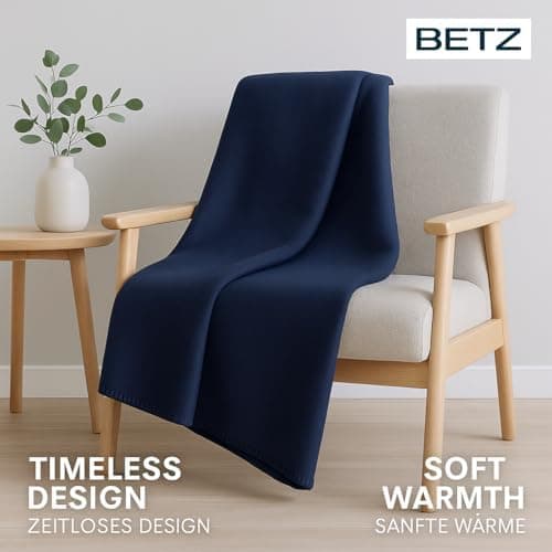 Betz Fleecedecke – weiche Wohndecke & Kuscheldecke – leicht, warm & pflegeleicht – Farbe Petrol 130x170 cm 180g/m²