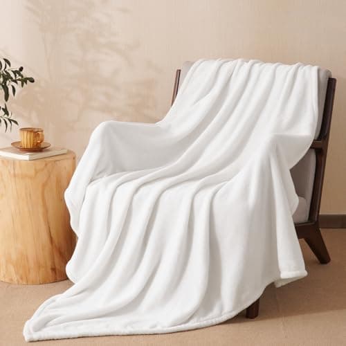 Oeko-Tex Weich Warm Kuscheldecke PHF Flauschig Fleecedecke 130x150cm - Beige, Couch, Sofa & Bett Überwurf