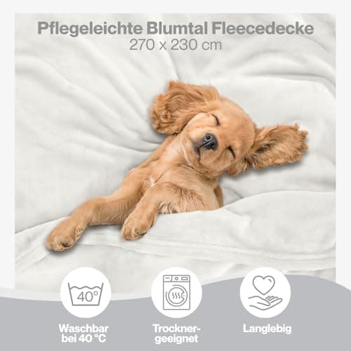 Blumtal wohndecke Anthrazit - flauschig - Oeko-TEX zertifiziert - 130x150 cm - Couch & Wohnzimmernutzung - Fliesdecke -