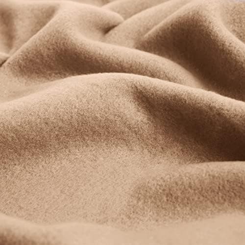 DREAMSCENE Schwarz Fleecedecke, warm und bequem für Winter, Bettüberwurf und Couchbezug, 150 x 200 cm OEKO-TEX STANDARD