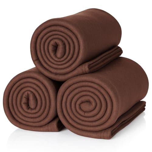 ALCLEAR Schokobraun Fleecedecken 130x160 cm, über 200 g/m2, SOFAGEDECKE DECKE Wohndecke Picknickdecke OEKO-TEX