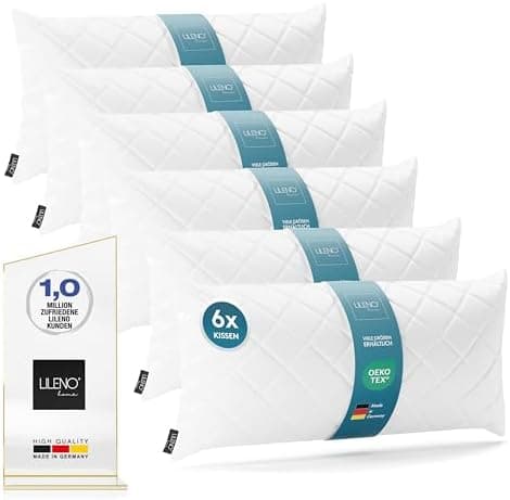 LILENO HOME 95°C waschbares Kissenfüllungsset - ideal für Allergiker - Polyester Innenkissen 40 x 40 cm als Couchkissen,
