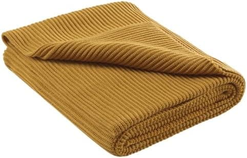 Wometo Kuscheldecke Strick warme weiche Strickmuster grau 140x190 OEKO-TEX