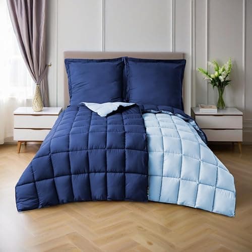 Oeko-TEX zertifizierte Nebelrosa Bettdecke HIG 155x220 cm - Weich & Flauschig - 1500g Daunenalternative (250GSM)