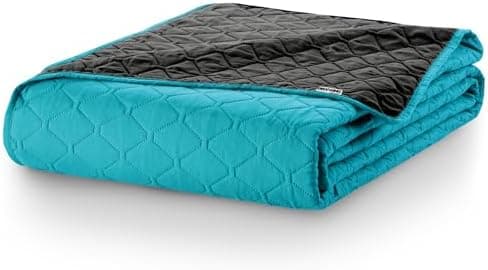 DecoKing Tagesdecke 260 x 280 Steel Silver Grey Dimgray Zweiseitig Pflegeleicht Axel