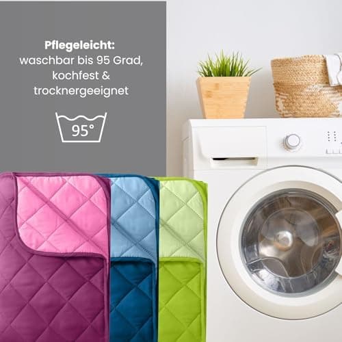 Wometo Microfaser Sommer Steppbett OekoTex - grün und hellgrün Kochfest -ideal für Camping und heiße Tage - 200x200 - oh