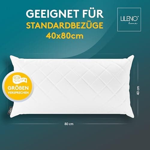 LILENO HOME 95°C waschbares Kissenfüllungsset - ideal für Allergiker - Polyester Innenkissen 40 x 40 cm als Couchkissen,