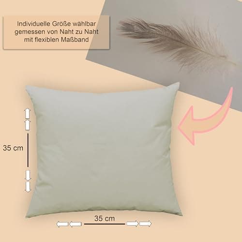 Federkissen 50x50 cm Deko für Sofa und Bett
| Kopfkissen 50x50 cm mit Füllkissen fürComfort und Deko
| Cocktailkissen 5