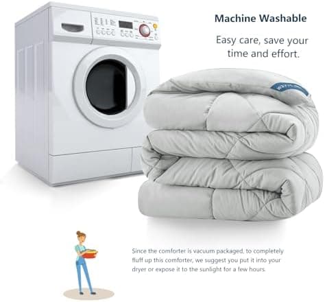 WAVVE Decke 200x220 Bettdecke, Super Weiche Zudecke Schlafdecke, Atmungsaktive Steppdecke 300gsm Mikrofaser Weiß OEKO-TE