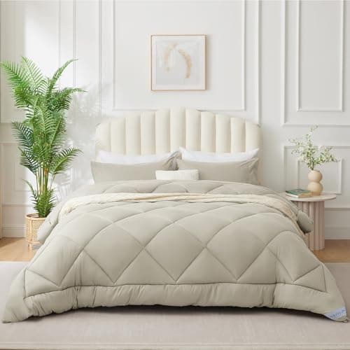 WAVVE Decke 200x220 Bettdecke, Super Weiche Zudecke Schlafdecke, Atmungsaktive Steppdecke 300gsm Mikrofaser Weiß OEKO-TE
