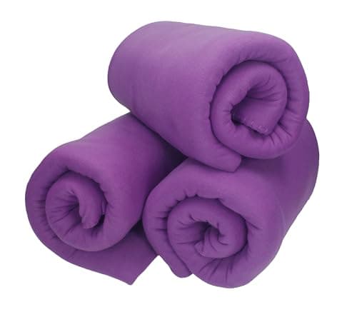 Betz Fleecedecke – weiche Wohndecke & Kuscheldecke – fürs Sofa & Bett – flauschig, leicht, wärmend & pflegeleicht – lila