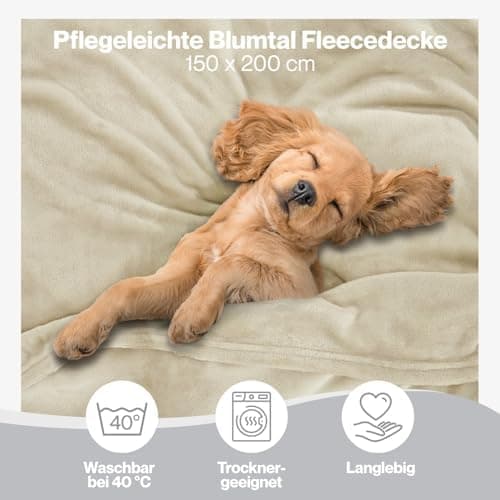 Blumtal wohndecke Anthrazit - flauschig - Oeko-TEX zertifiziert - 130x150 cm - Couch & Wohnzimmernutzung - Fliesdecke -