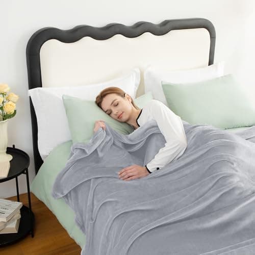 CozyLux Kuscheldecke Flauschig für 4 Jahreszeiten - Weich/Warm/Leicht - Sofa/Bett/Couch 150x200cm Grau