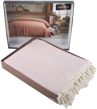Mixibaby Tagesdecke Anthrazit 220x240 LuxTouch 100% Baumwolle