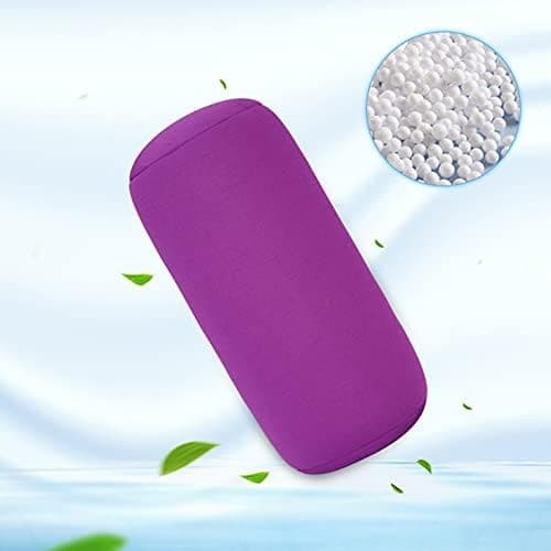 KIMISS Schwarz (Lila)           Mini Microbead Kissenrolle         für Reise und Zuhause            Helft beim Schlafen