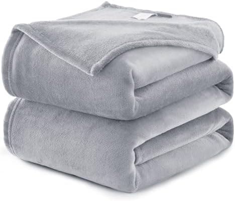 Kuscheldecke WAVVE Flauschig Warm - Sofadecke 150x200 cm Weich für Wohnraum Couchdecke GrauXL
