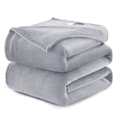Kuscheldecke WAVVE Flauschig Warm - Sofadecke 150x200 cm Weich für Wohnraum Couchdecke GrauXL