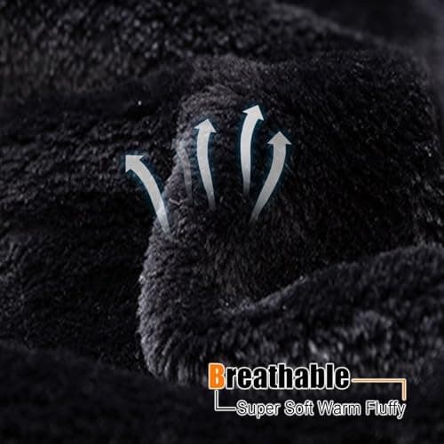 Kuscheldecke Flauschig Fleecedecke für Tiefen Schlaf und Bessere Erholung, Schwarz 130 x 160 cm