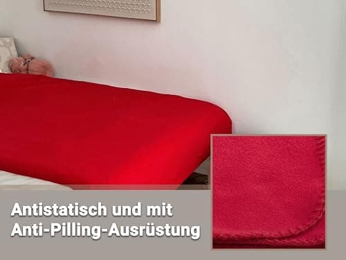 ZOLLNER Kuscheldecke in Taupe - weiche Couchdecke 130x170 cm - waschbar bis 95°C - Hotelqualität - Oeko Tex® Zertifizier