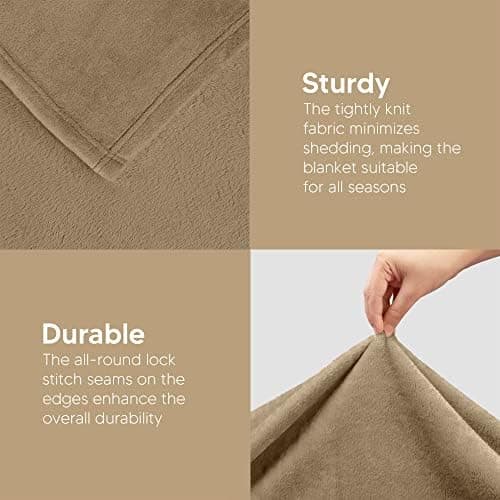 Utopia Bedding Kuscheldecke flauschig Warm für Winter und Sofa
