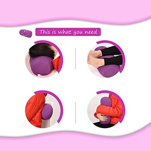 KIMISS Schwarz (Lila)           Mini Microbead Kissenrolle         für Reise und Zuhause            Helft beim Schlafen