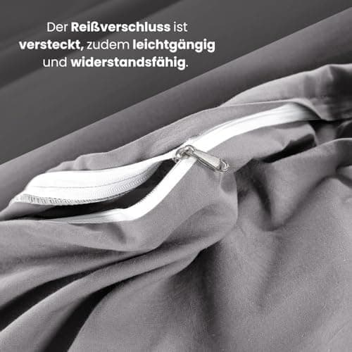 Wometo Bettwäsche Renforce Stone-Washed - Curry Gelb 100% Baumwolle OEKO-TEX Weich Modern Used-Look Leinen-Optik OEKO-TE