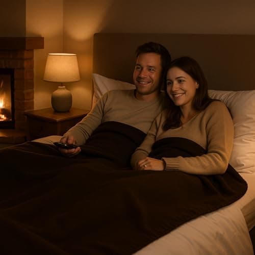 Betz Fleecedecke – weiche Wohndecke & Kuscheldecke – fürs Sofa & Bett – flauschig, leicht, wärmend & pflegeleicht – lila