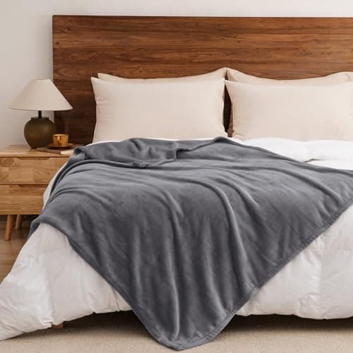 Oeko-Tex Weich Warm Kuscheldecke PHF Flauschig Fleecedecke 130x150cm - Beige, Couch, Sofa & Bett Überwurf