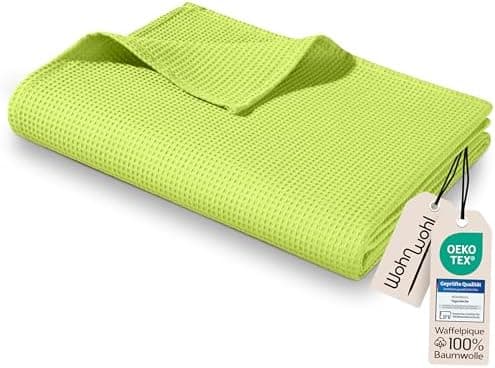 Tagesdecke Grau 100% Baumwolle Pflegeleicht Sommerdecke