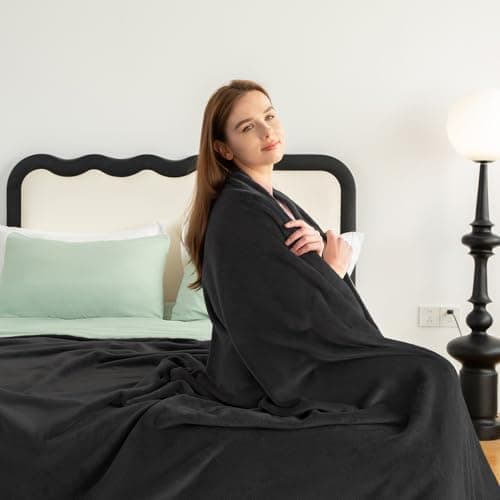 Kuscheldecke WAVVE Flauschig Warm - Sofadecke 150x200 cm Weich für Wohnraum Couchdecke GrauXL