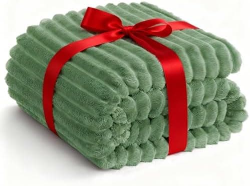 WAVVE Kuscheldecke Flauschig für Zimmer Deko, Sofadecke weicher Fleecedeckenausschnitt, Wohnraum Accessoire 130x150cm Gr