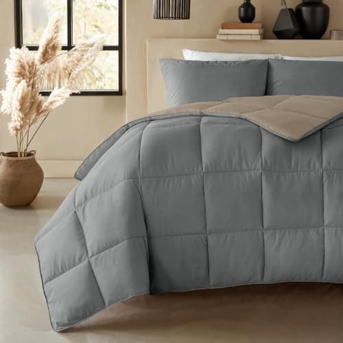 Zelesta Premiumbed 140x200 Doppelfach Daunendecke - Für Alle Jahreszeiten - Warm und Komfortabel - Waschbar -Anti-Allerg