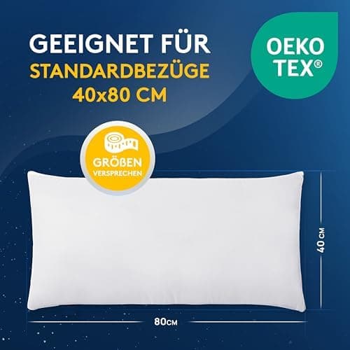 LILENO HOME 40x40 cm waschbares Kissenfüllmaterial - ideal für Allergiker und Couchkissen, Sofa Kissen, Cocktailkissen u