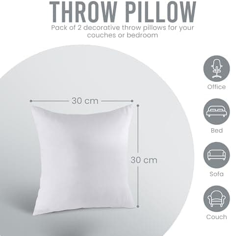 Utopia Bedding 2er Set Weiß - Innenkissen Füllkissen OEKO-TEX STANDARD 100
