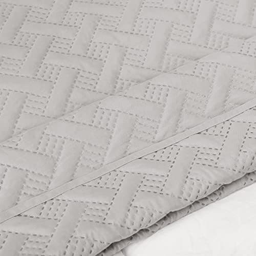 WOLTU Tagesdecke 220x240 cm Steppdecke, Ultraschall genäht, woholiberaler und hautfreundlich, für Sofa und Bett, Global