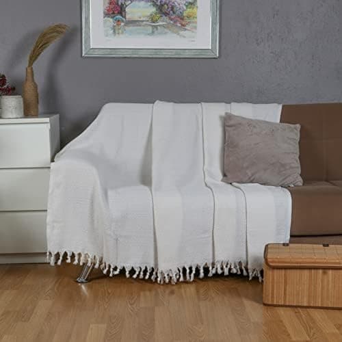 Tuiste Einzelbett Tagesdecke Hellgrau, kuschelige Couchüberwurf, Sommerdecke 150x200 cm  
Tuiste Einzelbett Tagesdecke H