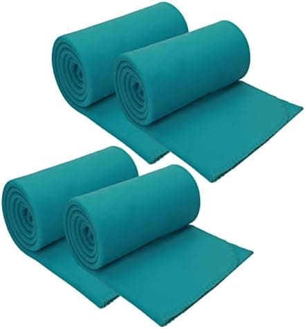 Betz Fleecedecke – weiche Wohndecke & Kuscheldecke – leicht, warm & pflegeleicht – Farbe Petrol 130x170 cm 180g/m²