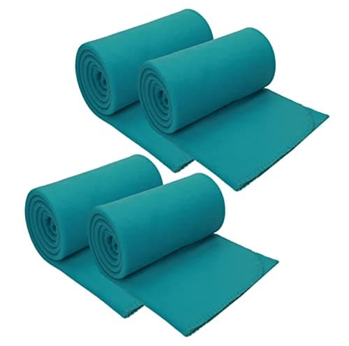 Betz Fleecedecke – weiche Wohndecke & Kuscheldecke – leicht, warm & pflegeleicht – Farbe Petrol 130x170 cm 180g/m²