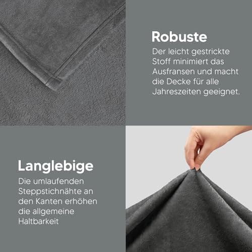 Utopia Bedding Kuscheldecke flauschig Warm für Winter und Sofa