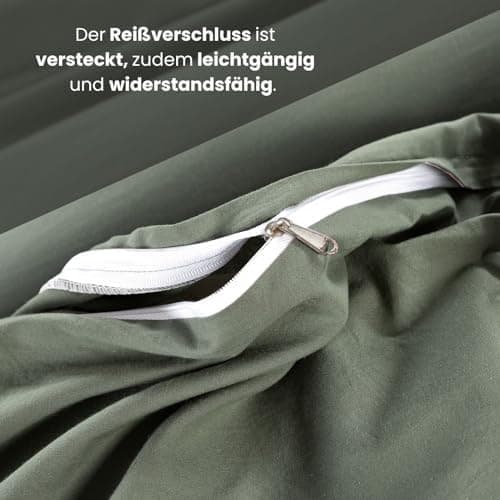 Wometo Bettwäsche Renforce Stone-Washed - Curry Gelb 100% Baumwolle OEKO-TEX Weich Modern Used-Look Leinen-Optik OEKO-TE