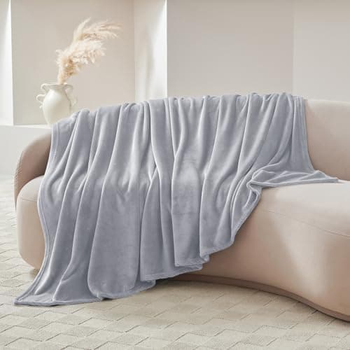 CozyLux Kuscheldecke Flauschig für 4 Jahreszeiten - Weich/Warm/Leicht - Sofa/Bett/Couch 150x200cm Grau